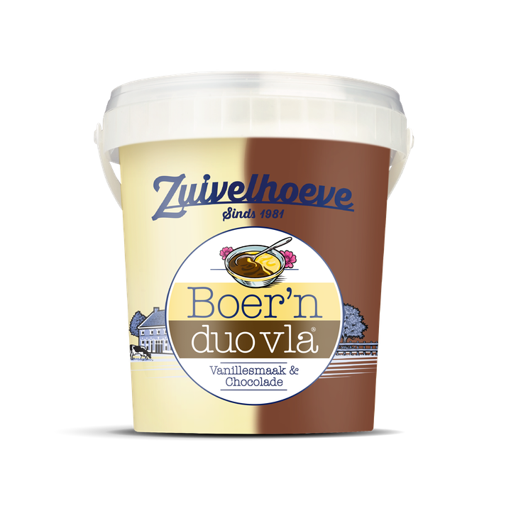 Boer'n Vla Duo Vanille Choco
