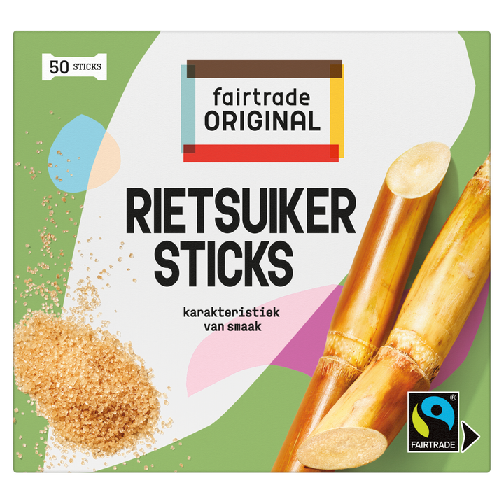  Fairtrade Original Rietsuikersticks 50 Stuks 200 g