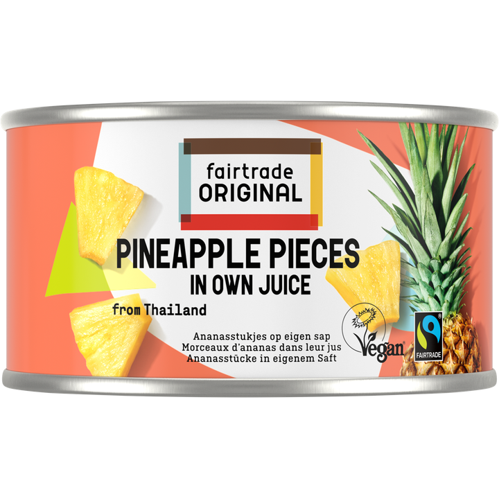 Fairtrade Original Ananasstukjes op Eigen Sap 227 g