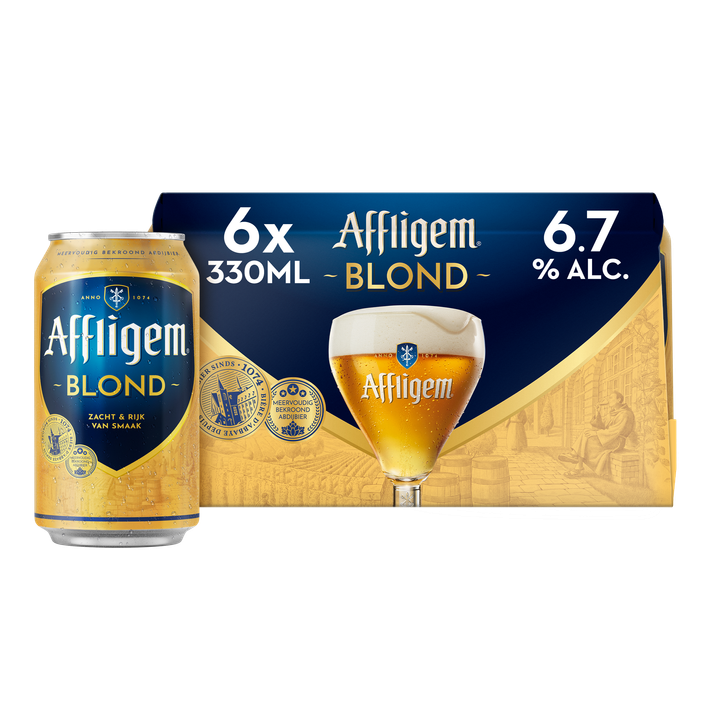 Affligem Blond Bier Blik 6 x 330ml