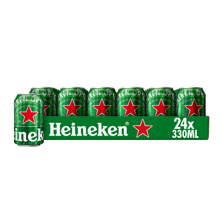 Heineken Premium Pilsener Bier Blik 24 x 330ml Tray