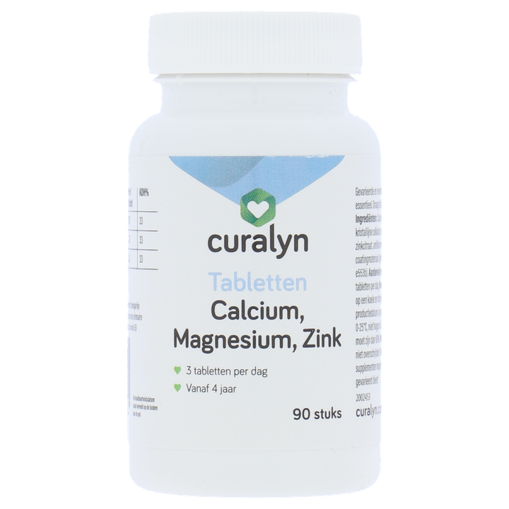 Curalyn Calcium, Magnesium, Zink Tabletten 90 Stuks