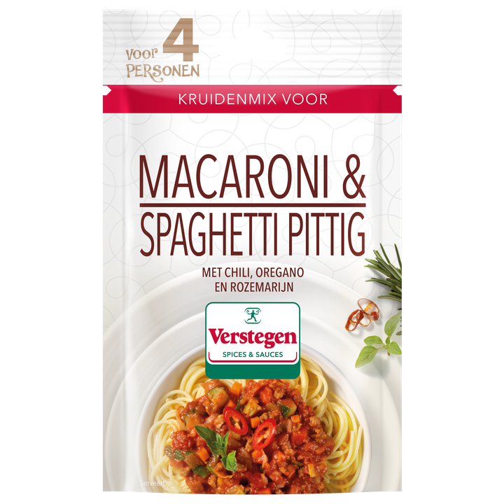 Verstegen Kruidenmix voor Macaroni & Spaghetti Pittig 30 g