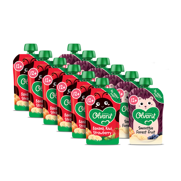 Variatiemenu 2 Smaken Knijpfruit 12+ Maanden
