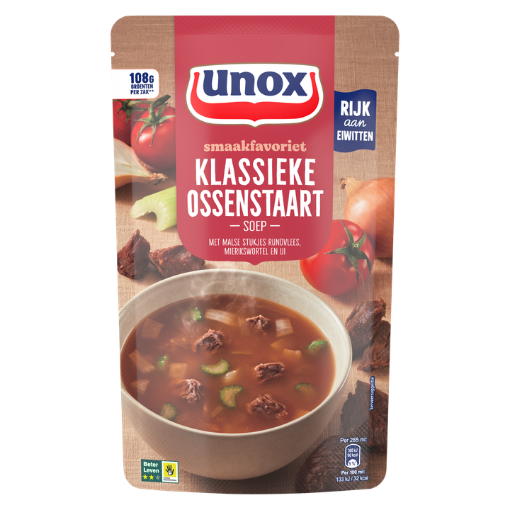 Unox Smaakfavoriet Soep In Zak Klassieke Ossenstaart 570 ml