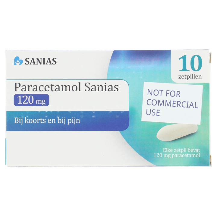 Sanias Paracetamol Zetpil 120mg 10st