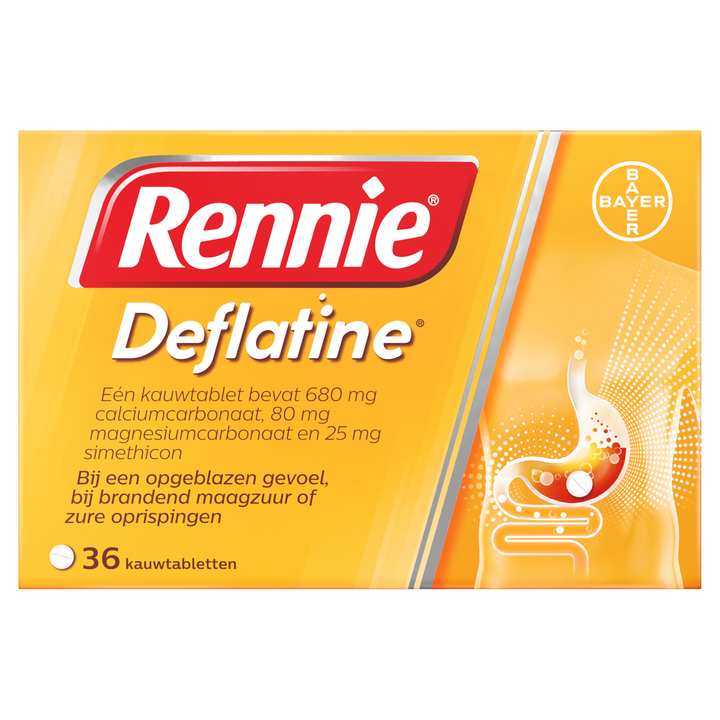 Rennie Deflatine 36 Kauwtabletten