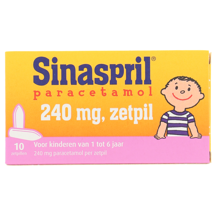 Sinaspril Paracetamol 240mg zetpil 10 stuks