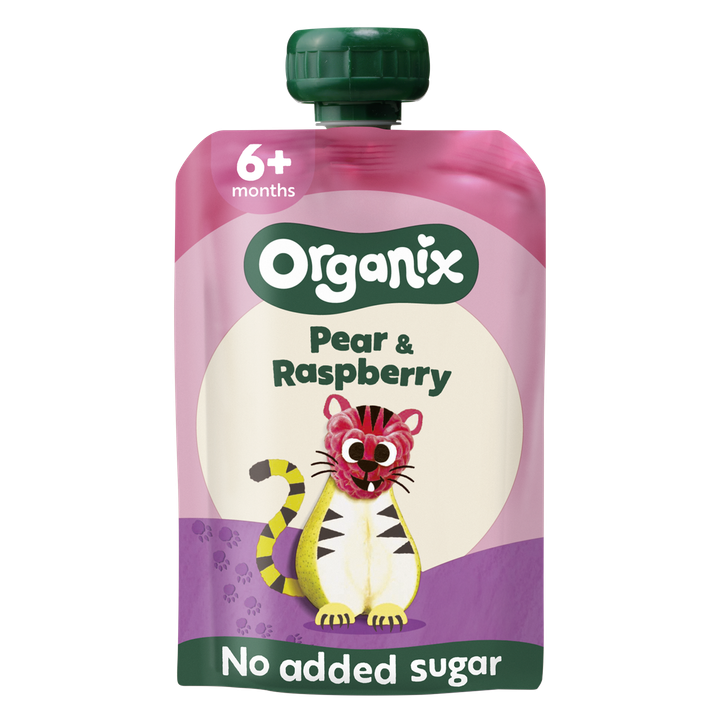 Organix Bio Pear & Raspberry 6+ Months 100 g