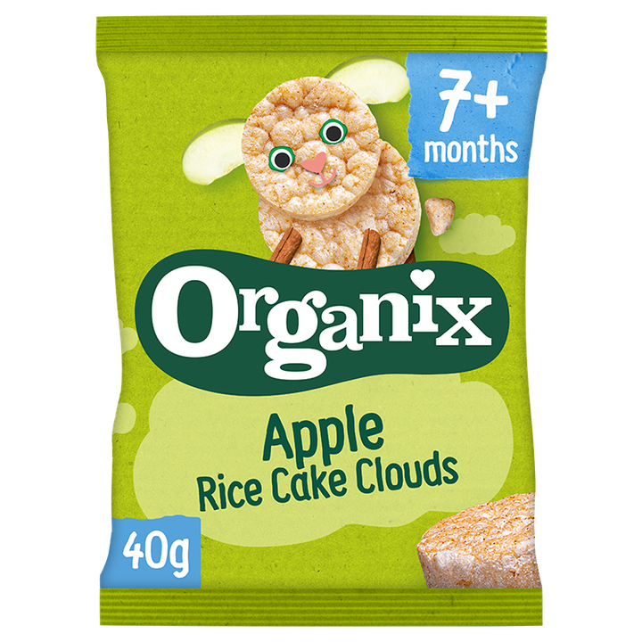Organix Rijstwafels Apple Rice Cake Clouds 7+ maanden 40 g