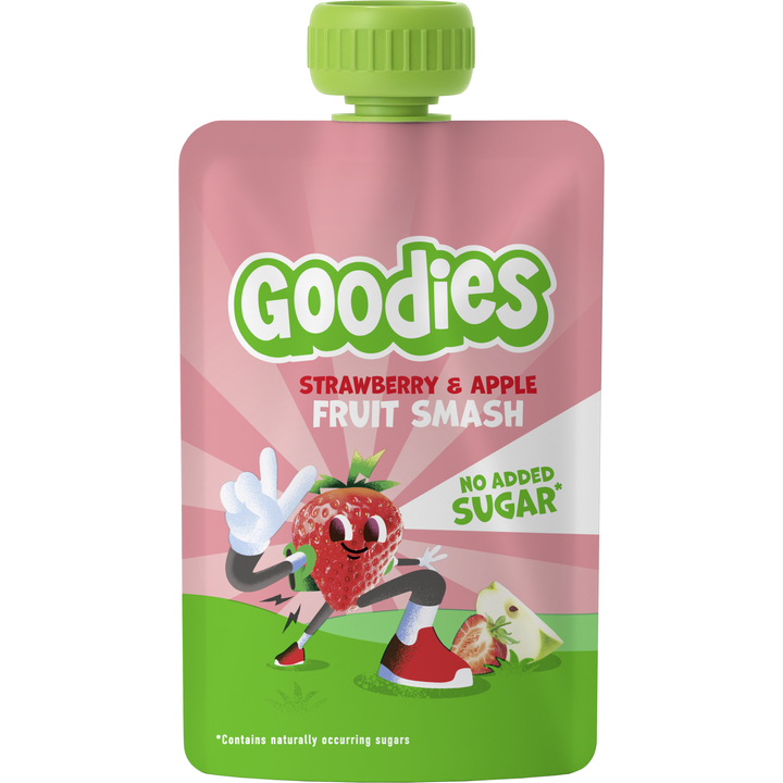 Goodies Knijpfruit Smoothie Aardbei & Appel 100 g