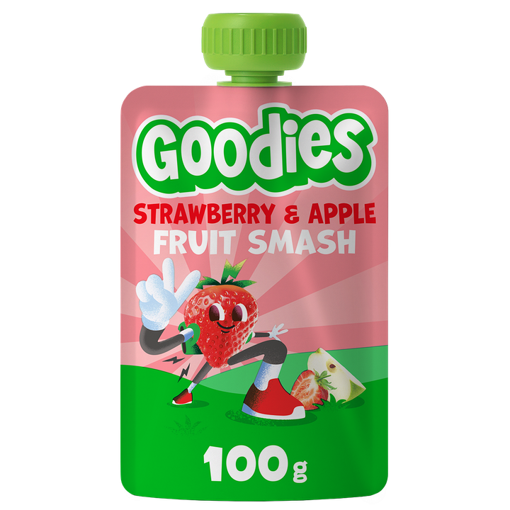 Goodies Knijpfruit Smoothie Aardbei & Appel 100 g