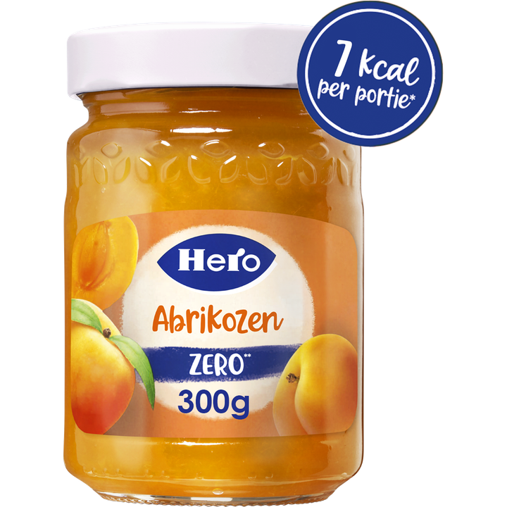 Hero Jam Zero Abrikozen 300g