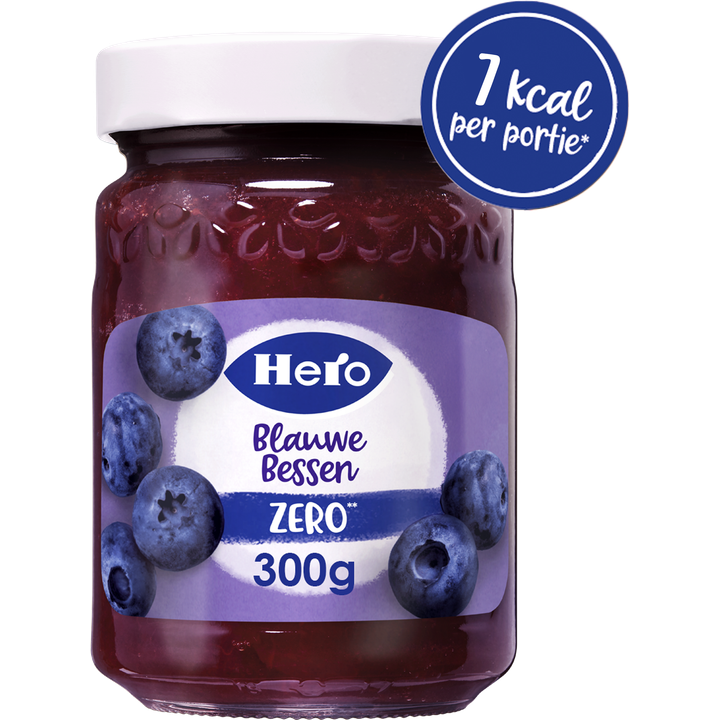 Hero Jam Blauwe Bessen Zero 300g
