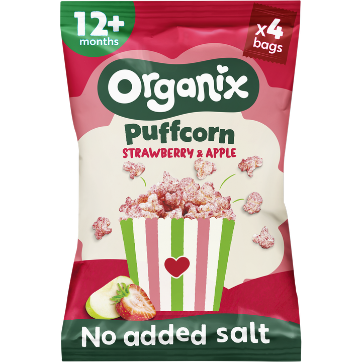Puffcorn Strawberry & Apple 12 Maanden