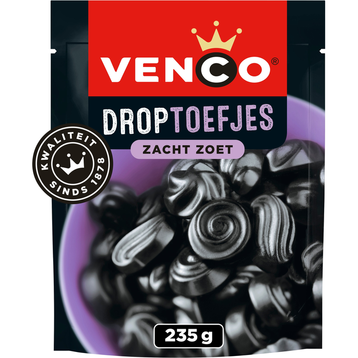 Venco Droptoefjes Zacht Zoet 235 g