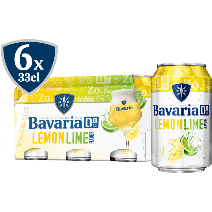 Bavaria 0.0% Fruity Lemon & Lime 6x330ml