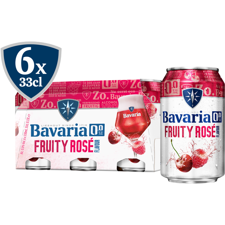 Bavaria 0.0%  Fruity Rosé 6x330ml