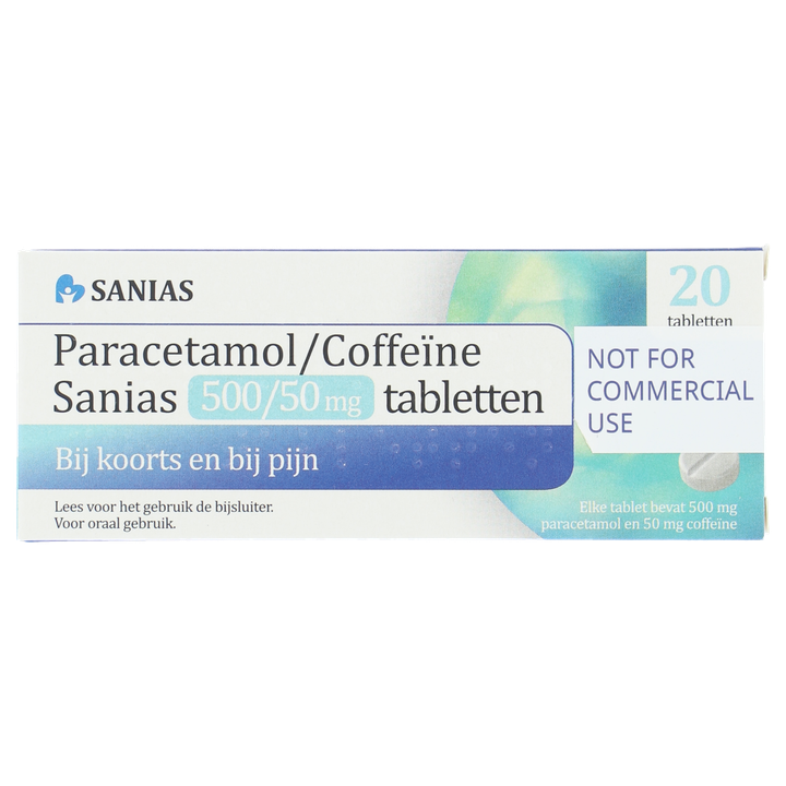 Sanias Paracetamol/Coffeïne 500/50mg 20st