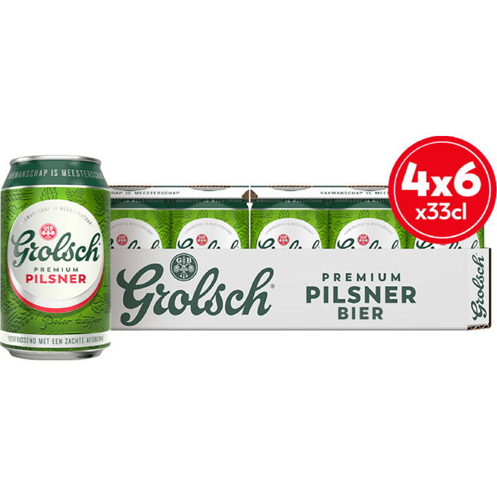 Grolsch - Pils - Blik - 4 x 6 x 330ML