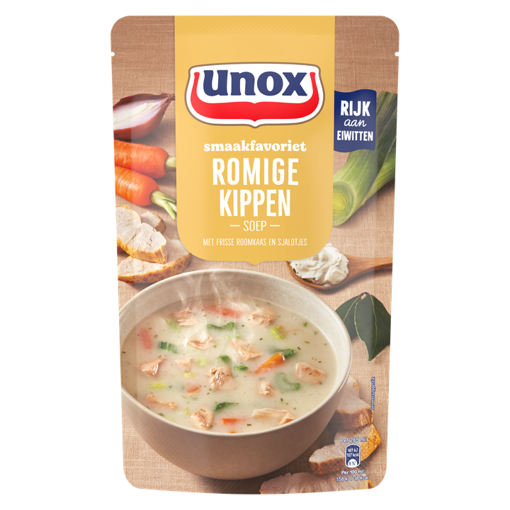 Unox Smaakfavoriet Soep In Zak Romige Kippen 570 ml
