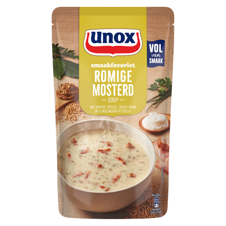 Unox Smaakfavoriet Soep In Zak Romige Mosterd 570 ml