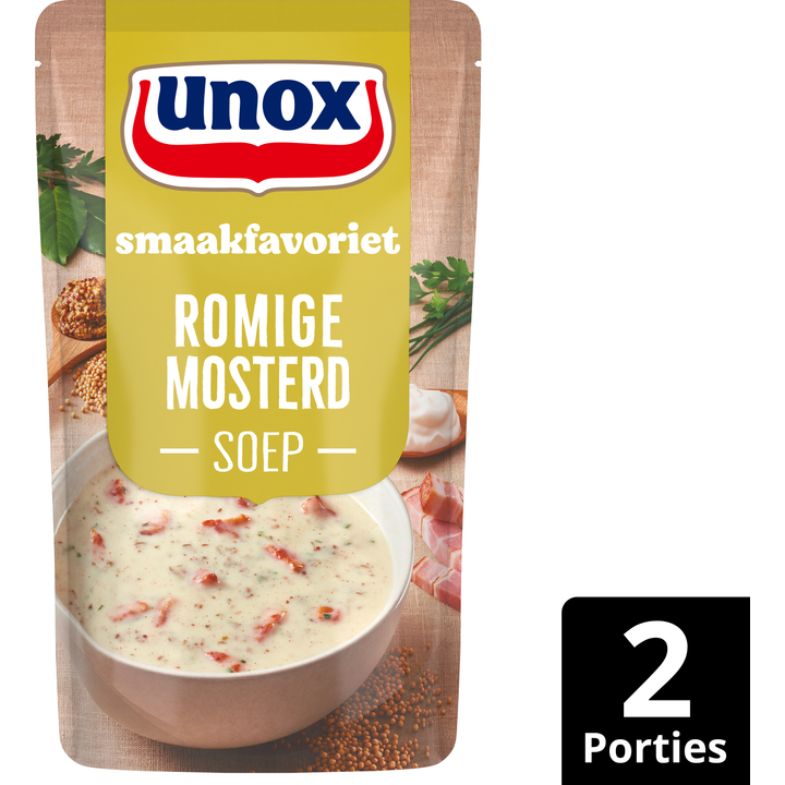 Unox Smaakfavoriet Soep In Zak Romige Mosterd 570 ml