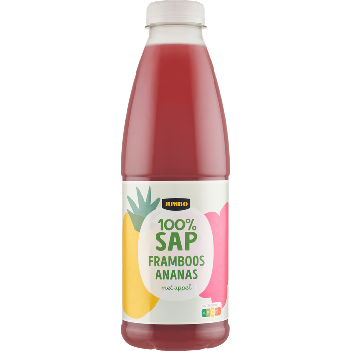 100% Sap Framboos Ananas met Appel 750ML