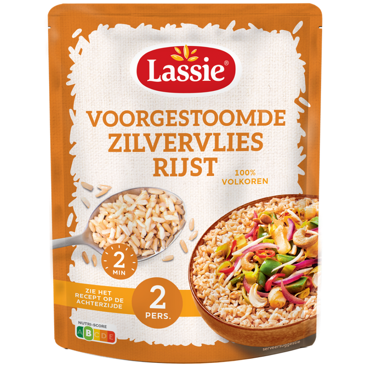 Lassie Voorgestoomde Zilvervliesrijst Panklaar 250 g