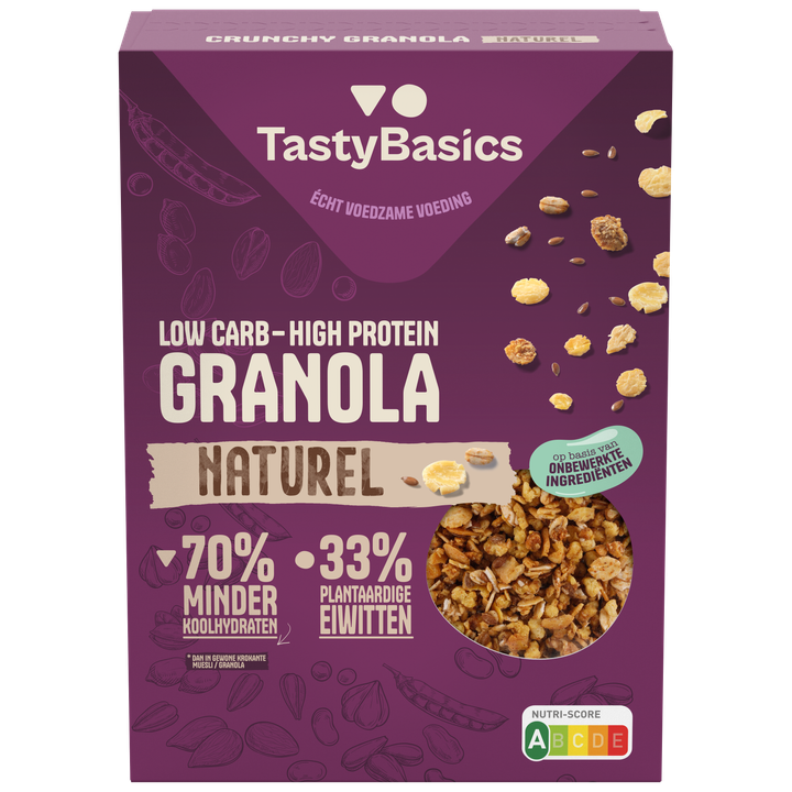 TastyBasics Low Carb - High Protein Granola Naturel