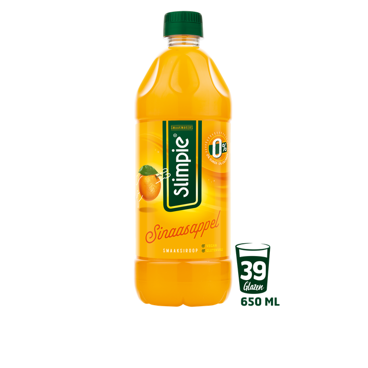Slimpie Sinaasappel Siroop 650 ml