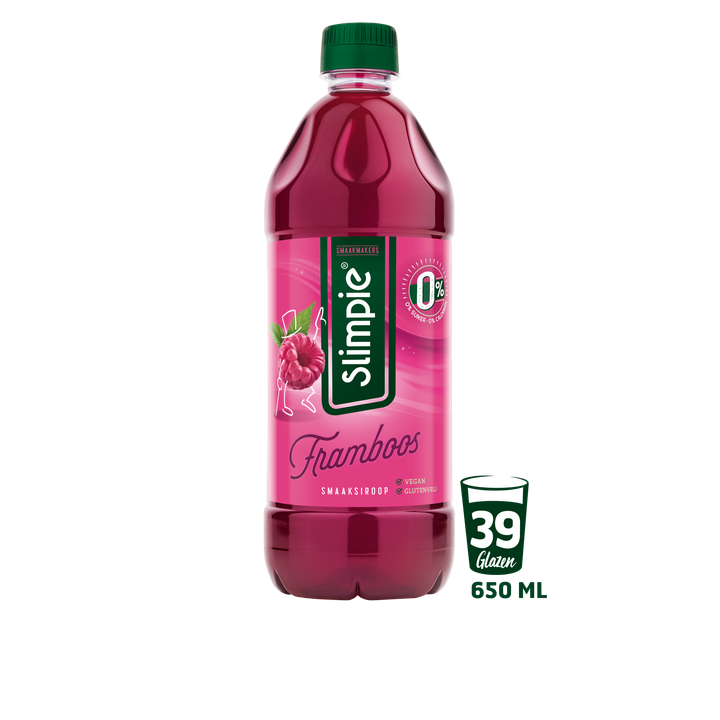 Slimpie Framboos Siroop 650 ml