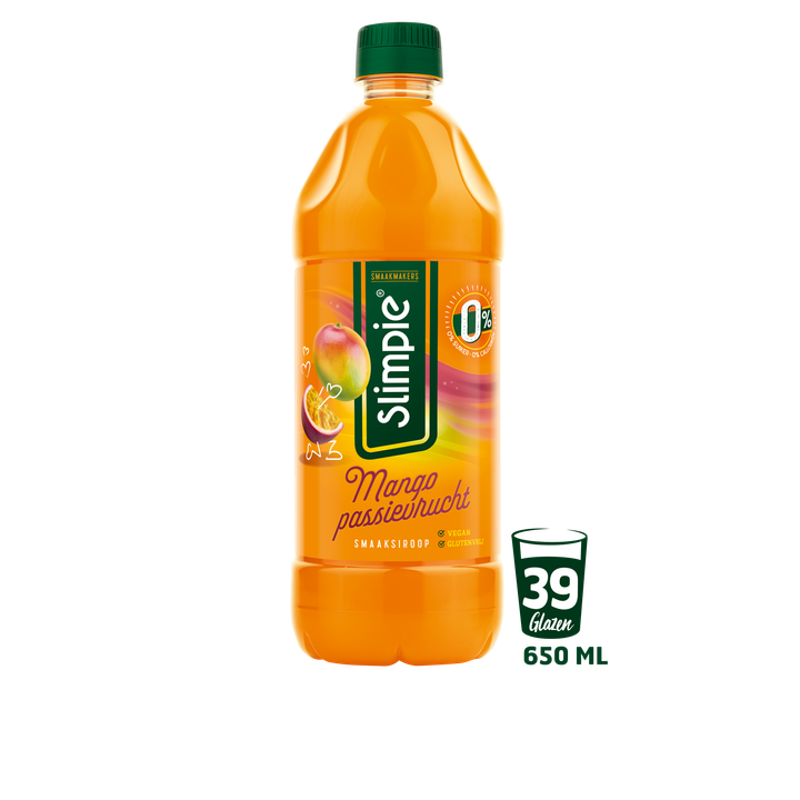 Slimpie Siroop Mango-passievrucht 0% suiker 650ML