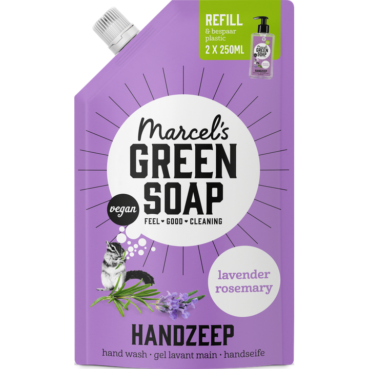 Marcel’s Green Soap handzeep Lavendel & Rozemarijn navulling - 500ml