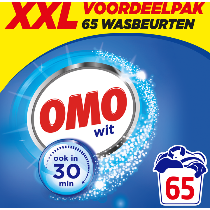 Omo XXL Waspoeder Wit 65 Wasbeurten