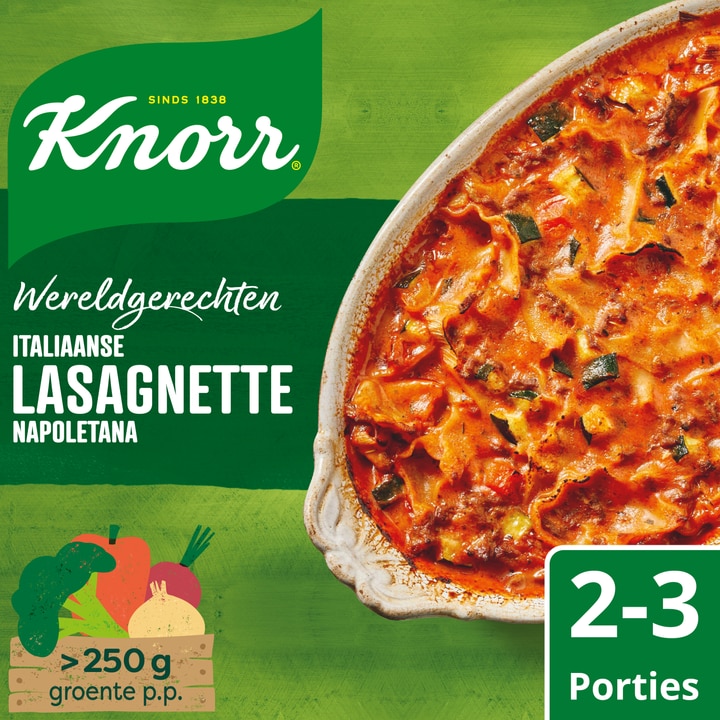 Knorr Wereldgerechten Lasagnette Napoletana Italiaanse 240 g
