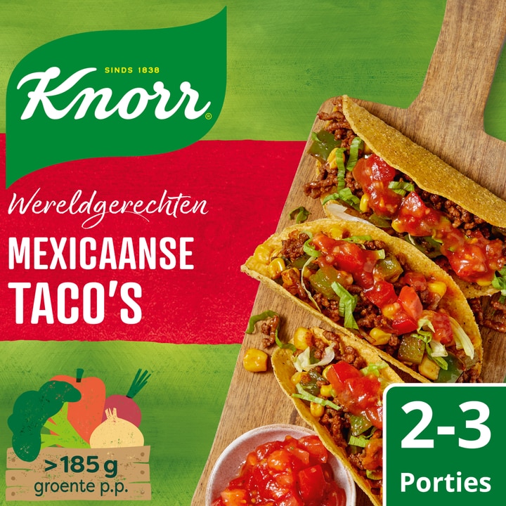 Knorr Wereldgerechten Maaltijdpakket Mexicaanse Taco's 136 g