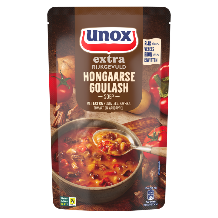 Unox Extra Rijkgevuld Soep In Zak Hongaarse Goulash 570 ml