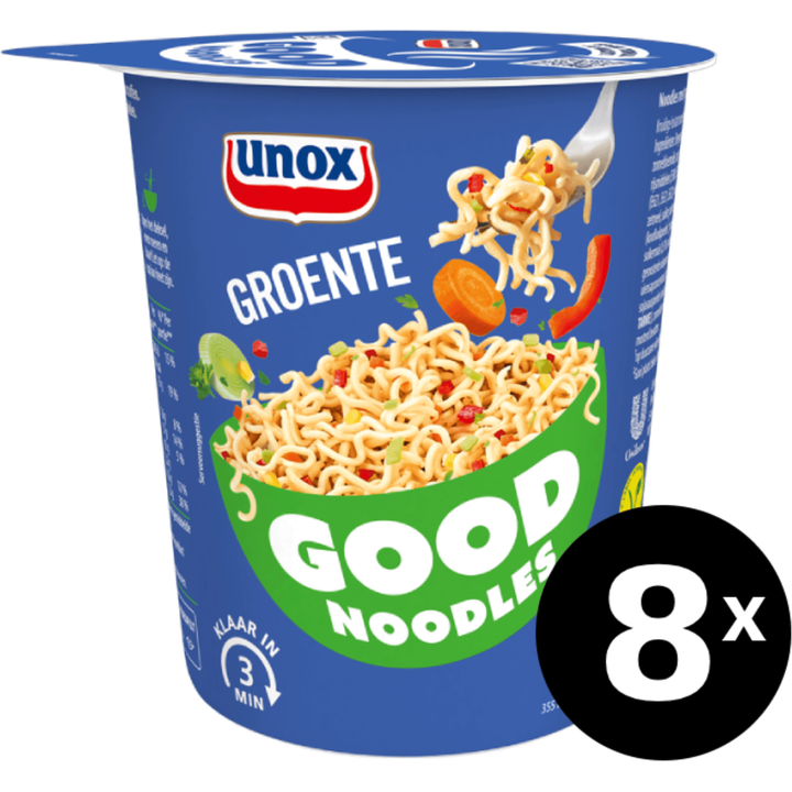 Unox Good Noodles Cup Groente 8 x 65 g