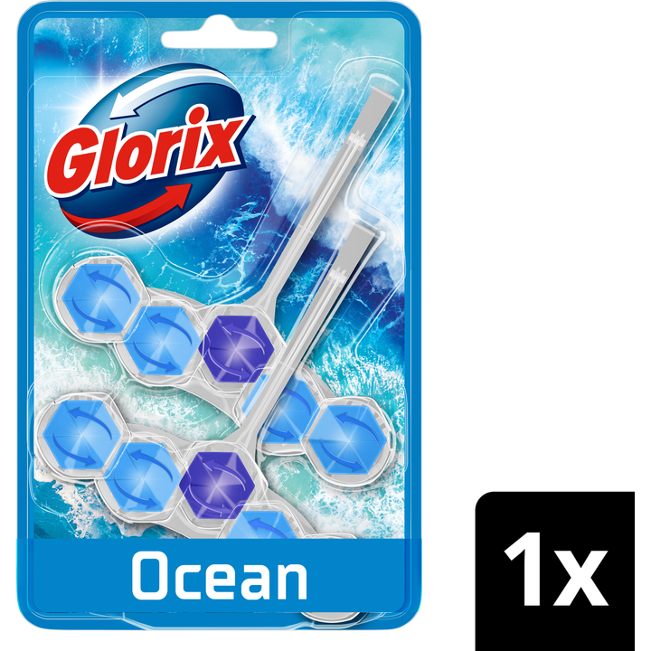 Glorix Power Clean Toiletblok Ocean 2 stuks