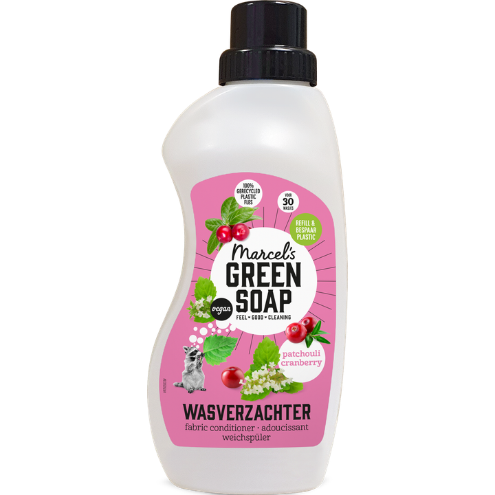 Marcel's Green Soap wasverzachter Patchouli & Cranberry - 750ml