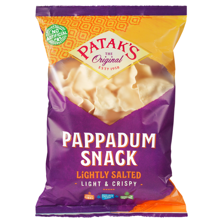 Patak's Pappadum snack lightly salted