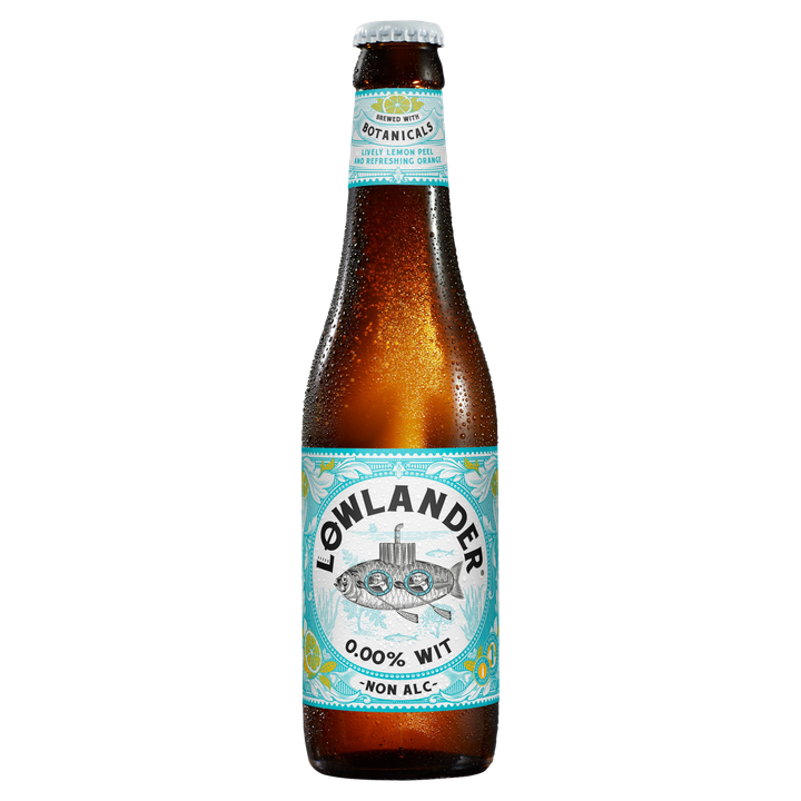 Lowlander 0.00% Wit Non Alc Bier Fles 330 ml