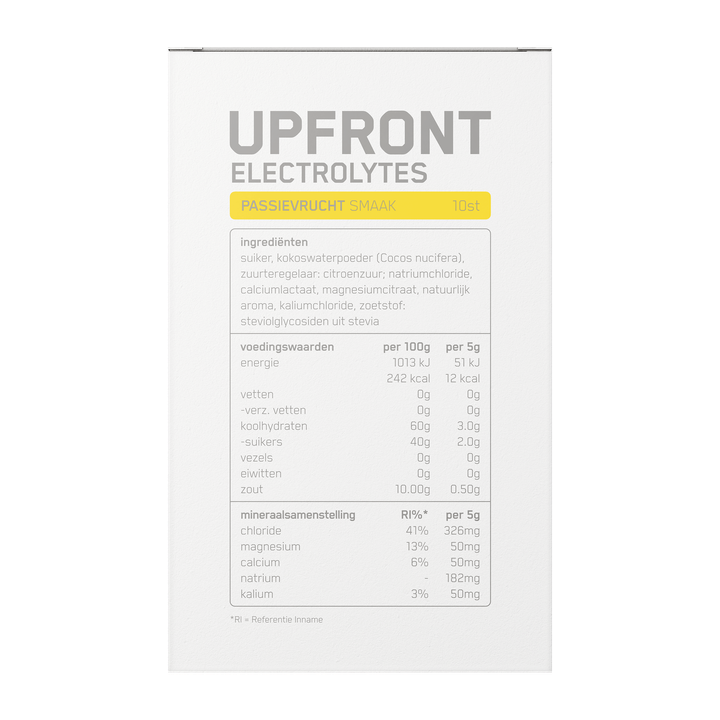 Upfront Electrolytes Sticks Passievrucht 10 Stuks