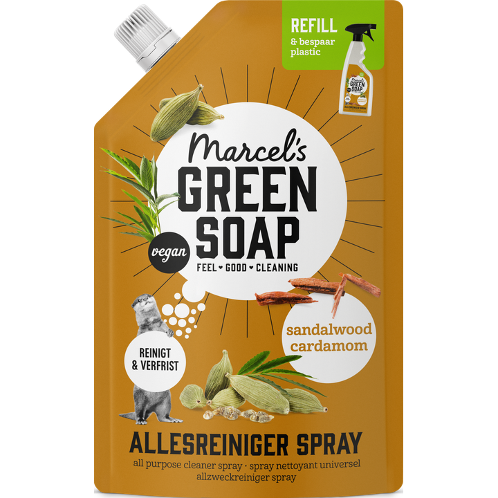 Marcel's Green Soap Allesreiniger Spray Sandalwood Cardamom Refill Pack 500 ml