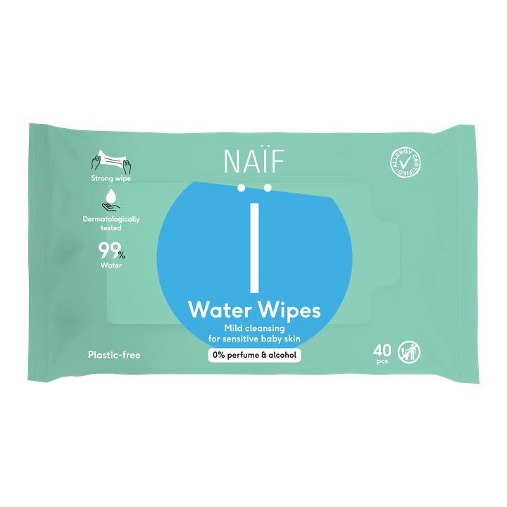 NAIF CARE Naif Water Wipes Single Pack 40 Stuks