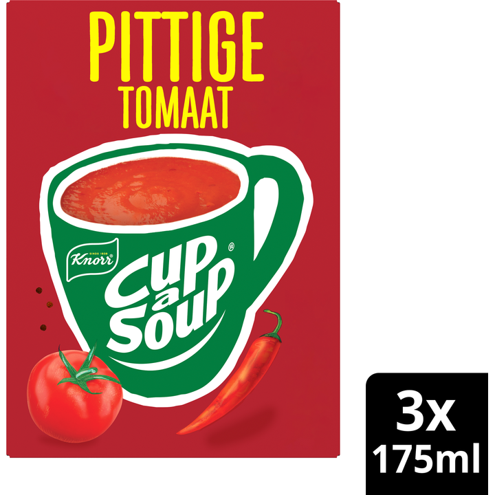 Knorr Pittige Tomaat Cup-a-Soup 3 x 175 ml