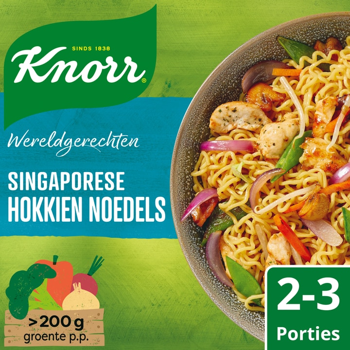 Knorr Wereldgerechten Hokkien Noedels Singaporese 192 g