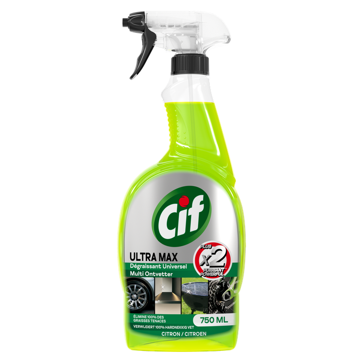 Cif Ultra Max Ontvetter Spray Groen 750ML