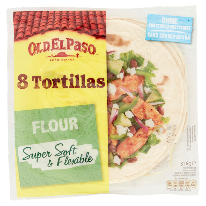 Old El Paso Wrap Tortilla Medium 8 Stuks